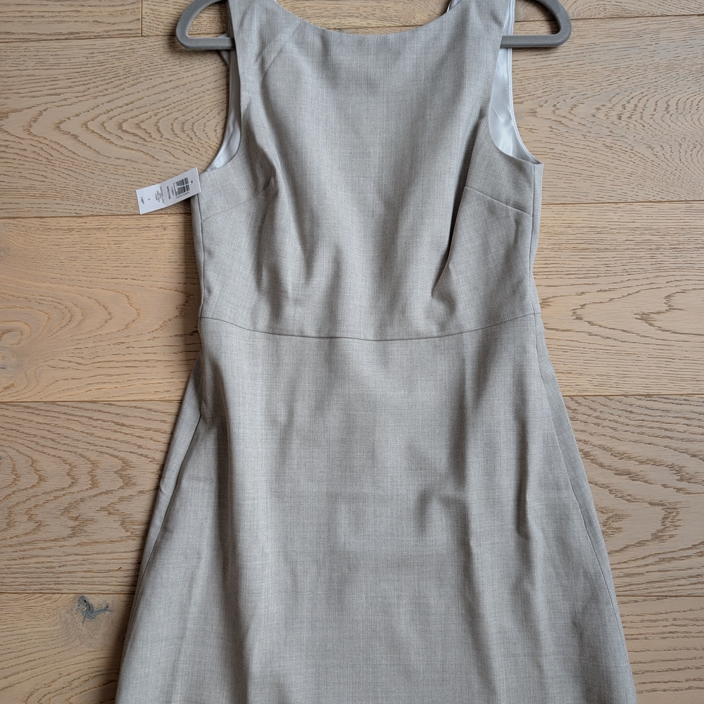 Aritzia Light Gray Sleeveless Mini Dress